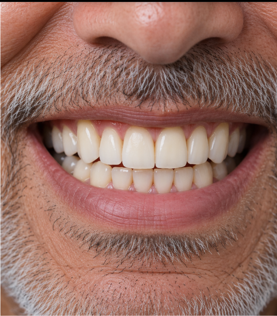 Braces and alignment treatment — before